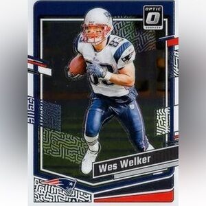Wes Walker 2023 Panini Optic New England Patriots NFL Football Card